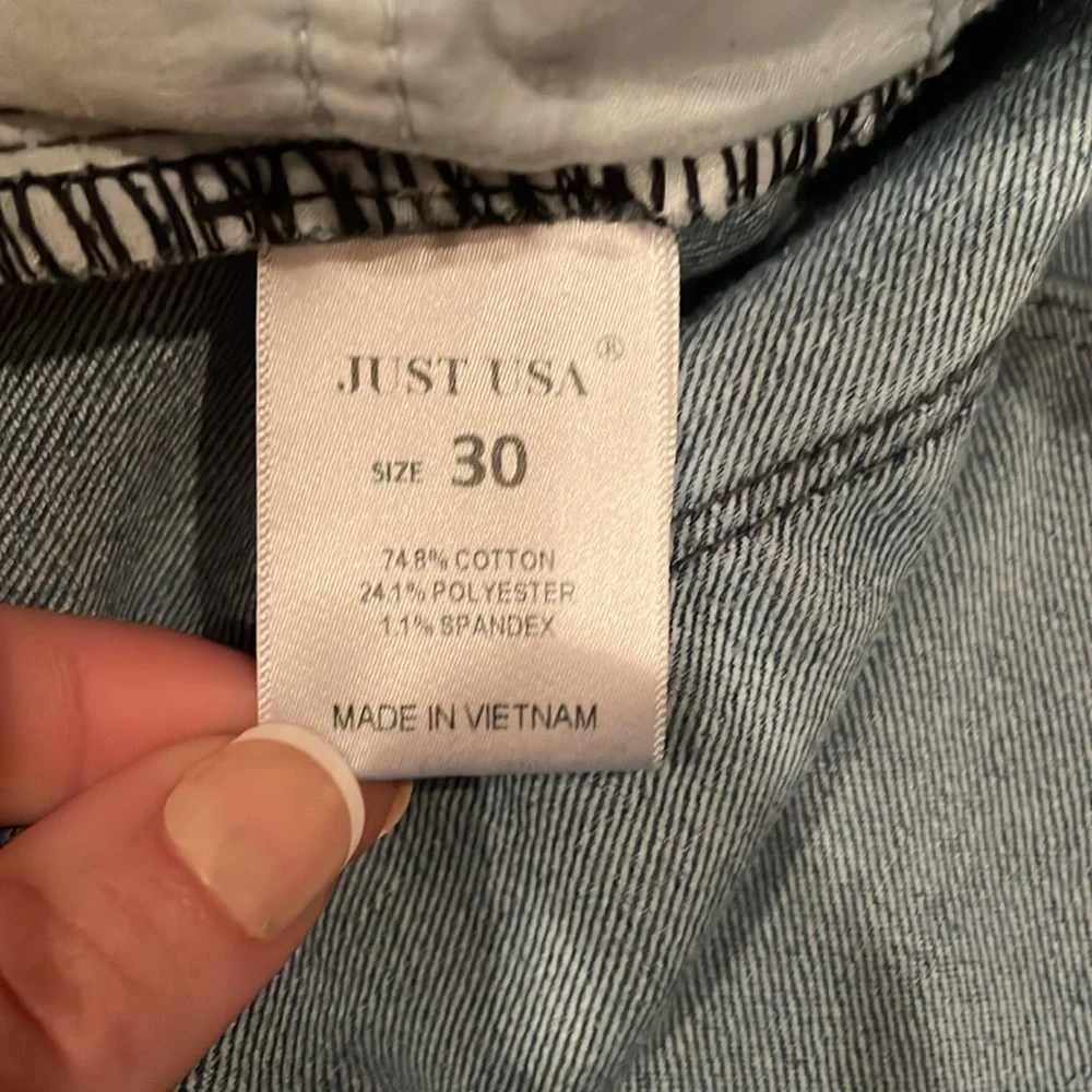 Just USA straight legged jeans size 30 - Picture 3 of 6